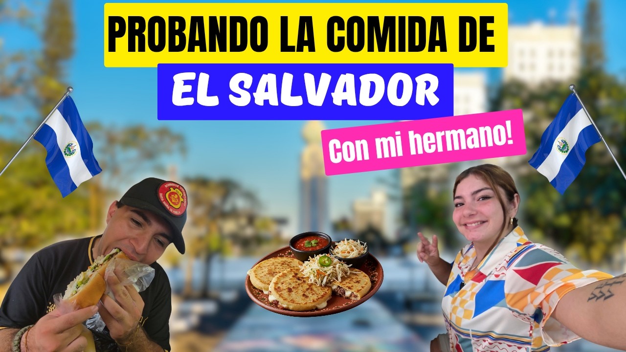 Mi hermano prueba por PRIMERA VEZ la COMIDA TIPICA Salvadoreña! *Se sorprende mucho* 🇸🇻😱