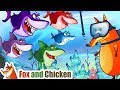 Baby Shark Dance | Fox and Chicken Nursery Rhymes & Kids Songs