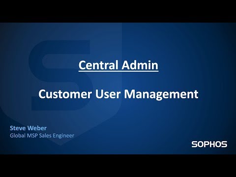 Video: Jak se přihlásím do Sophos Central Admin?