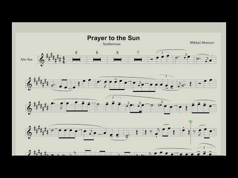 Syntheticsax - Prayer to the Sun (sheet music for Sax Alto)