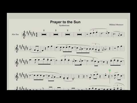 Syntheticsax - Prayer to the Sun (sheet music for Sax Alto)