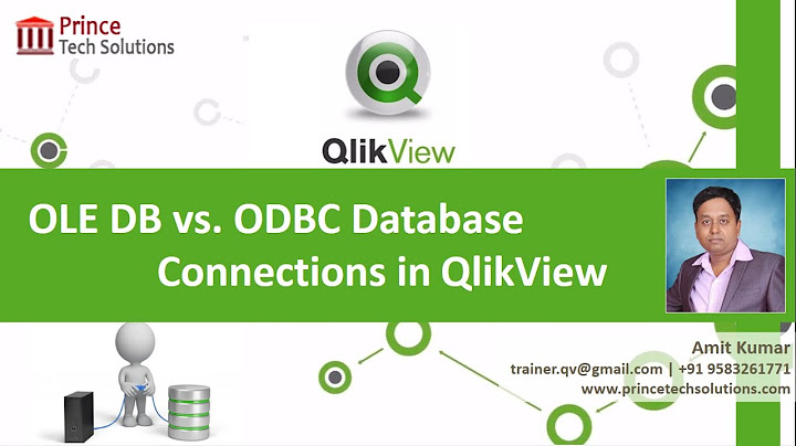 QlikView Tutorial | OLE DB vs. ODBC Database Connections in QlikView