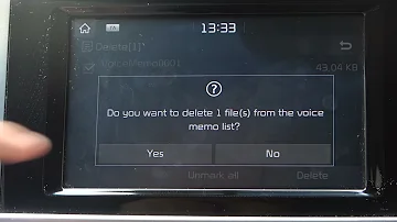 How to Delete Voice Records in the Kia Sportage Media System - Voice Memo Feature