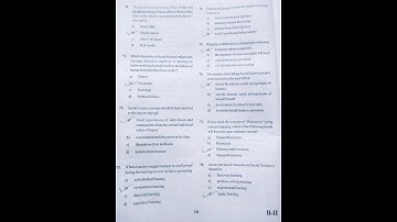 MTET 2021|| SOCIAL STUDIES||100% ACCURATE SOLVED||PAPER 2