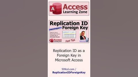 Replication ID as a Foreign Key in Microsoft Access #msaccess #shorts