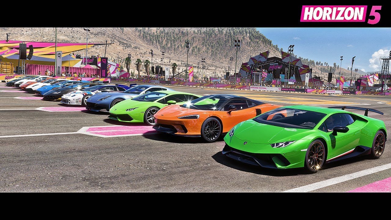 Forza Horizon 5 - Top 19 Fastest Lamborghini Cars Drag Race