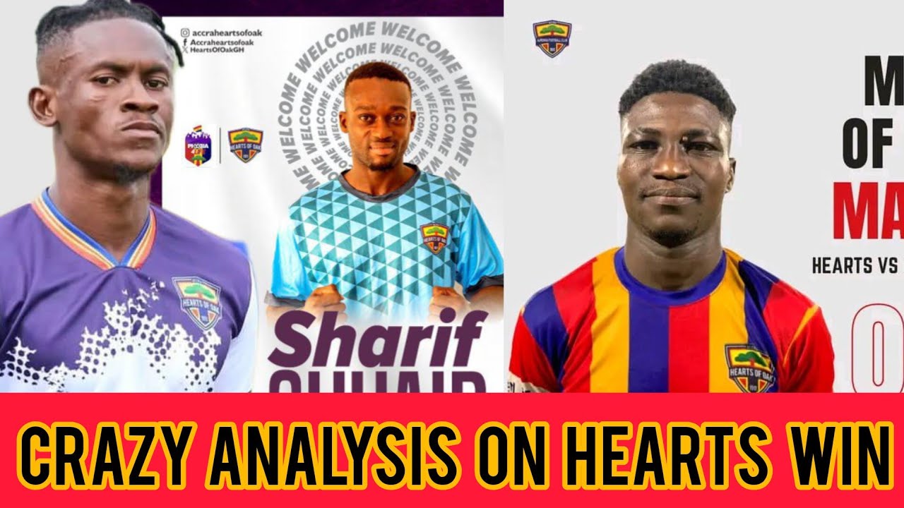 COLLISON,OSEI ASIBEY & SHARIFF STEP UP. HEARTS MAGIC WIN HAVE SAVE THE