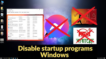 How to Disable Startup Programs in Windows 10 || Disable Auto Start Apps ||  messenger || Bangla ||