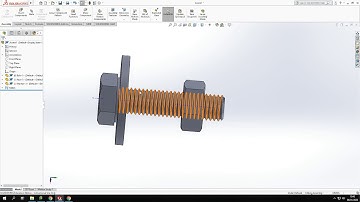THREAD ASSEMBLY IN SOLIDWORK - Nut, bolt and washer assembly within SolidWorks!