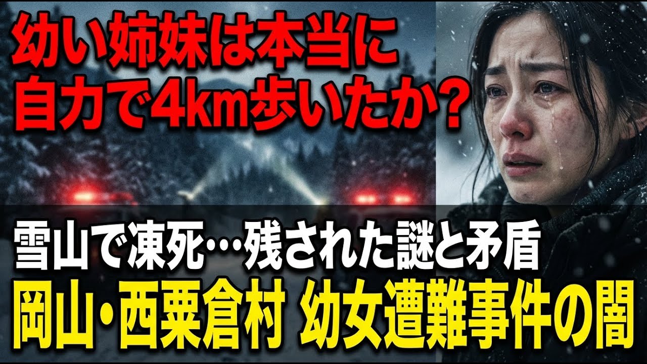 【岡山・西粟倉村】姉妹が“15分”で消えた雪の日…発見地は祖父宅から4km、なぜ？