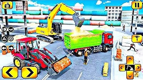 Real JCB Construction Simulator 3D - Excavator Work, Cargo Truck Driving - Android GamePlay