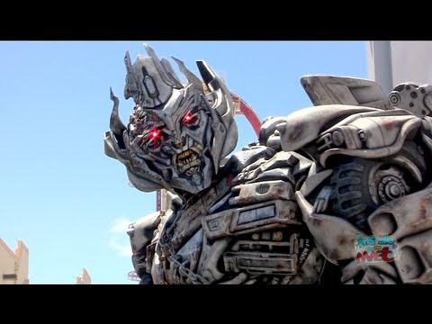 Talking Megatron Transformers character meet-and-greet at Universal Studios Florida