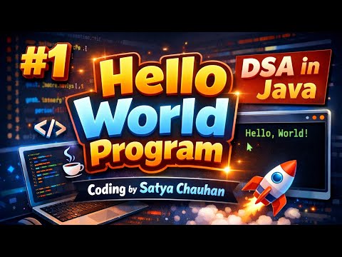 Hello World Problem ll video-01 #helloworld #java #dsa #trending #javaprogram