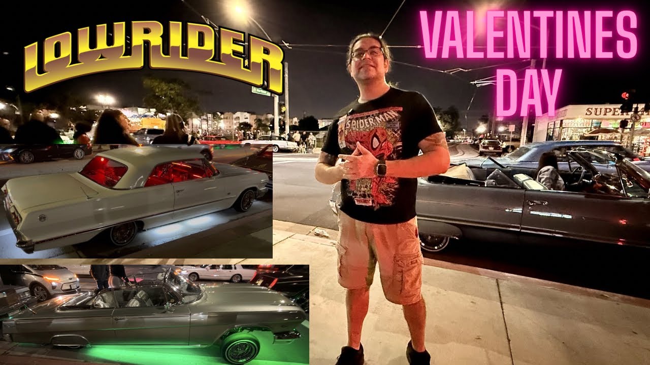 Downtown Santa Ana Valentines Day Lowrider Night!!!