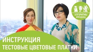 Инструкция по использованию тестовых цветовых платков для определения природного колорита внешности