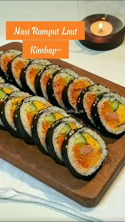 Resep nasi rumput laut kimbap  #AestheticookingID   #MasakanRumahan #FoodReels #ResepViral