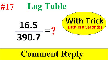 Division by log table ll log table for 11 class ll log table kaise dekhe in hindi