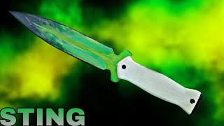 Как сделать нож STING 
