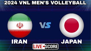 Iran vs Japan | 2024 FIVB Men's Volleyball Nations League Live Score Update