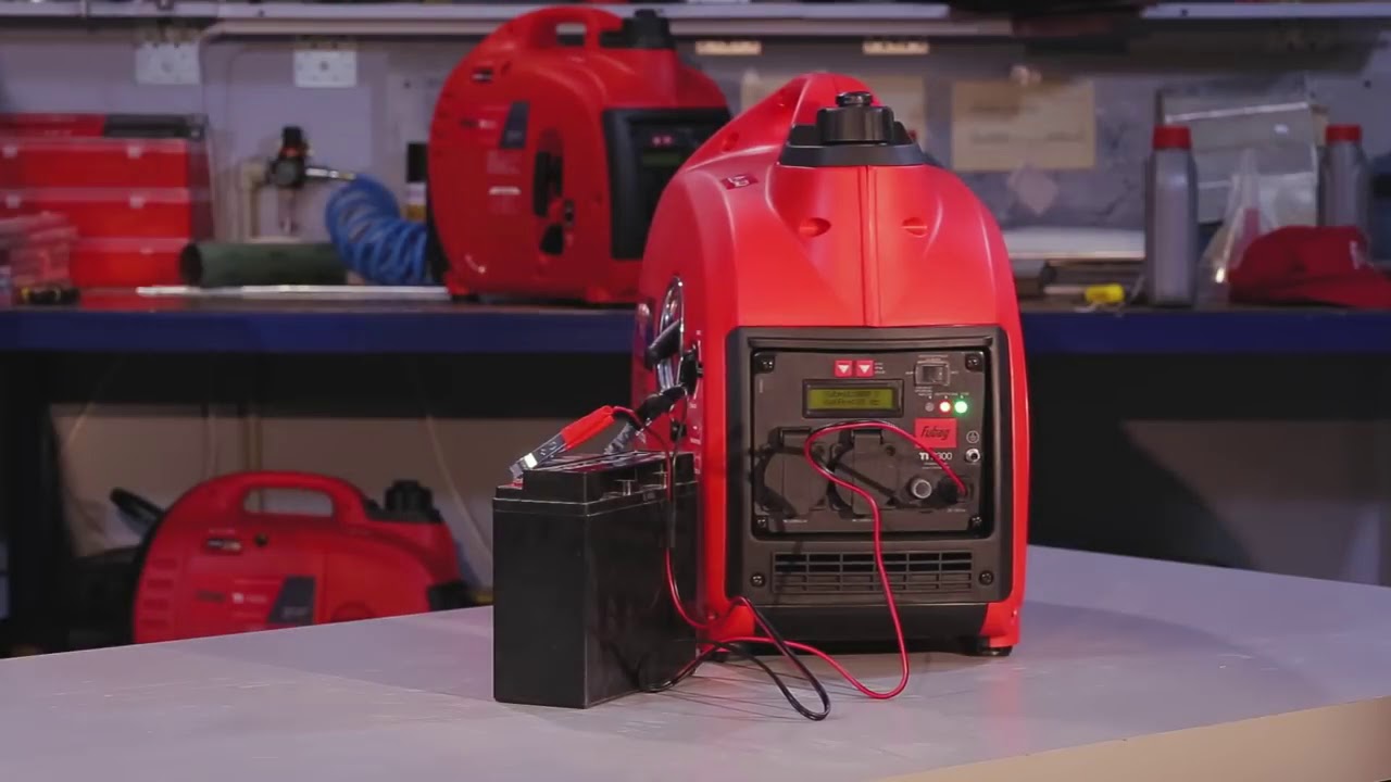 Первый запуск инверторного бензогенератора FUBAG - YouTube