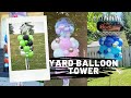 How to make a Yard Balloon Tower | Yard Balloon Decor | How to | Balloon Tutorial