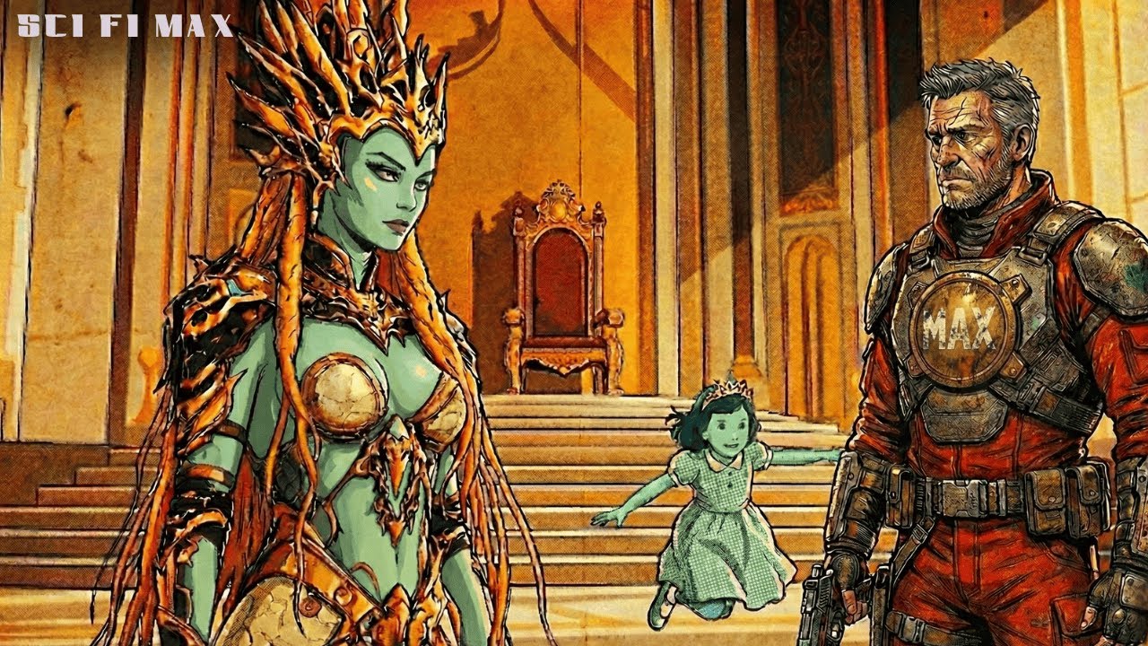 Tout le palais est resté figé quand la fille de la Reine Alien a couru pour m'embrasser tendrement