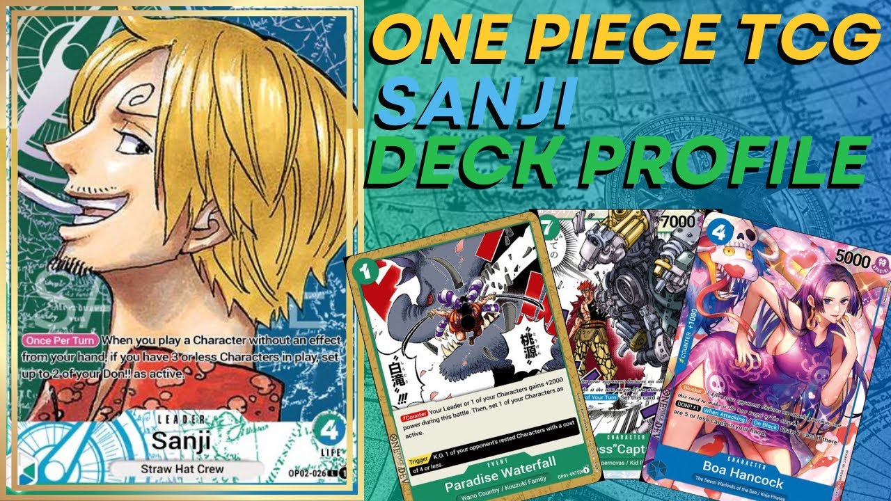 My Sanji Deck List! [One Piece TCG OP02] YouTube