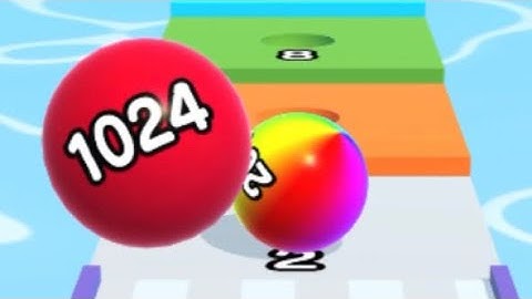 Ball Run 2048  - All  Levels Gameplay IOS  (Levels  163  - 168 ) .