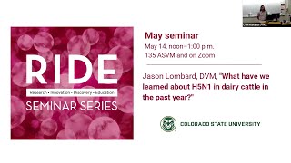 H5N1 in Dairy Cattle Jason Lombard RIDE
