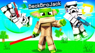 Playing MINECRAFT as JEDI MASTER with FORCE POWERS (star wars)