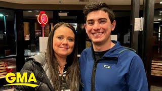 20-year-old has sweet reunion with his birth mom after she messaged him online l GMA
