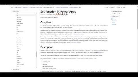 In this video, I go over how to use the LookUp() and Set() in PowerApps.