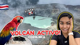 Visité el volcán ACTIVO más famoso de Costa Rica: Volcán Poás 🌋🇨🇷