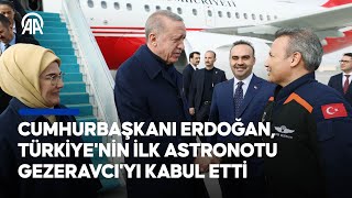 Cumhurbaşkanı Erdoğan Türkiyenin Ilk Astronotu Alper Gezeravcıyı Kabul Etti