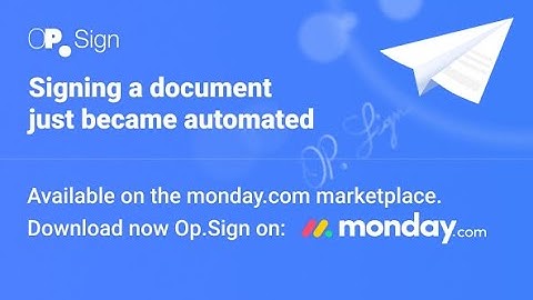 OP.Sign for monday.com Boards