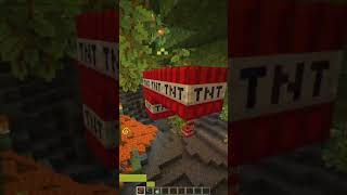 DETONANDO CUEVA VERDE #minecraft #short #shorts