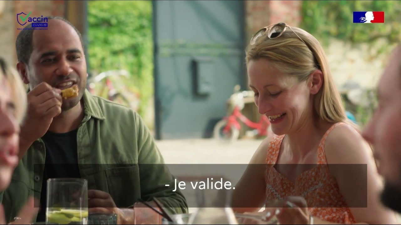 Musique pub Vaccin Covid-19 Gouvernement Santé Publique France – chiffres "tous vaccinés tous protégés" Pub 59s juillet 2021