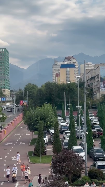 Вид на Алматы с колеса обозрения в Меге ️🌞🏔️. Almaty city tour. # ...