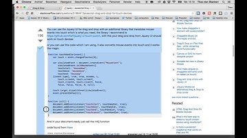 Drag & drop met jQueryUI stap 5: uitbreiden naar touch-apparaten