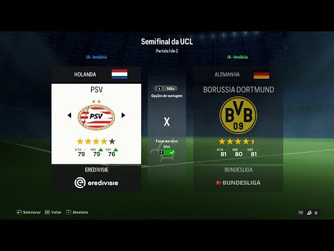 ⚽ EA SPORTS FC™ 24 - UEFA Champions League - Oitavas - 🇳🇱 PSV 🇳🇱 x 🇩🇪 Dortmund 🇩🇪