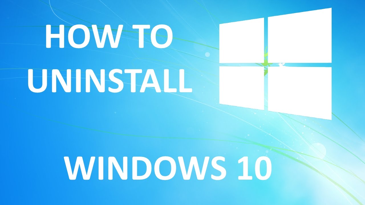 How to Uninstall Windows 10 - Undo Windows 10 Update - JimmyTechTV ...