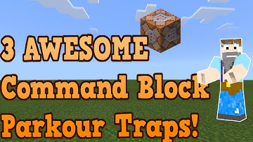 How to Make 3 AWESOME Command Block Parkour Traps in Minecraft: Bedrock Edition!