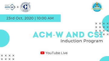 ACM-W and CSI Induction Program