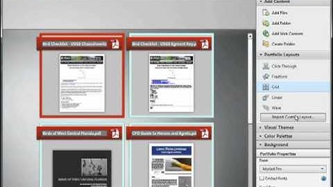 Acrobat X - Creating A PDF Portfolio - Tutorial