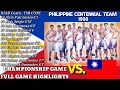 1998 William Jones Cup Philippines vs Chinese Taipei| Championship Game