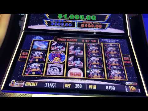 ALL $25 Bets Moon Race Lightning Links Slot Machine