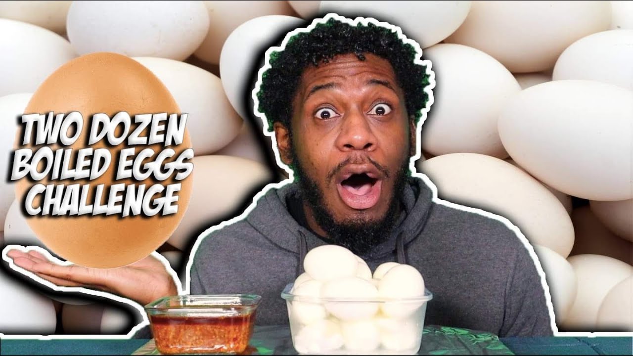 TWO DOZEN BOILED EGGS CHALLENGE rematch - YouTube