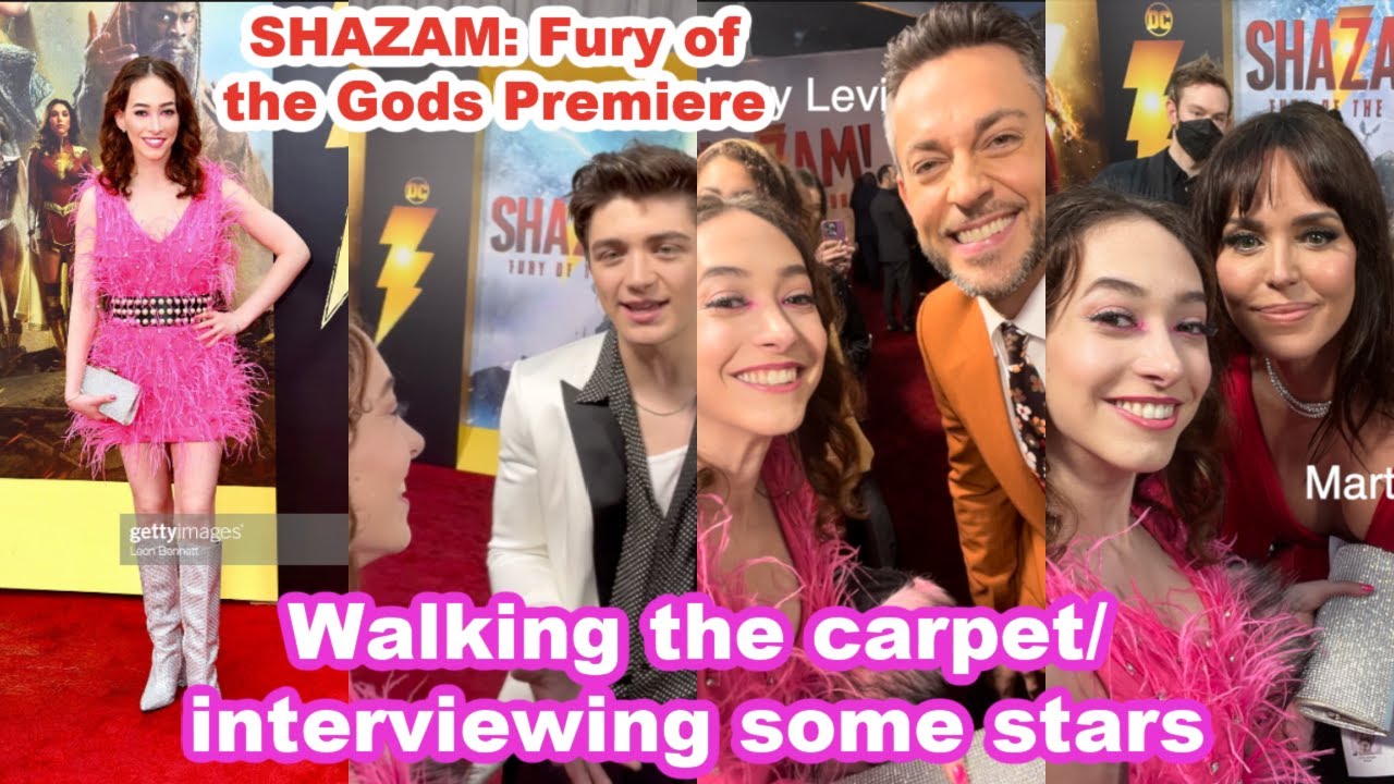 Shazam: Fury of the Gods LA premiere: Walking the carpet/interviewing some  stars - Sasha Anne 