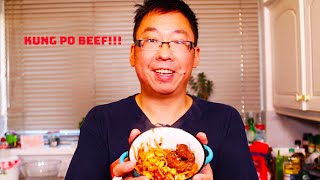 How to make spicy Kung Po Beef and the secret to tender meat!!! Kung Bao Beef