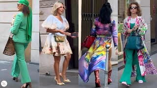 Stylish Sensations: Milan's Fashionistas Show Off Their Unique Spring Outfits  5/11/24 Street Style